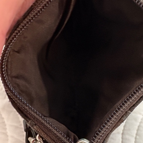 Coach Dark Brown Signature Pouch - Picture 3 of 4